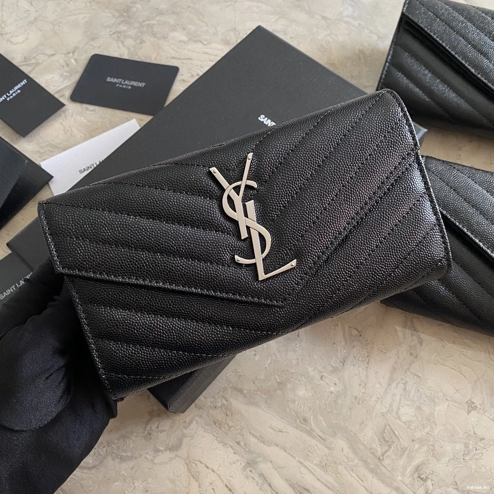 LARGE WALLET FLAP YSL MONOGRAM 0710